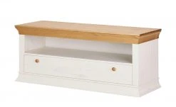 TV-Lowboard Bornholm |  Kiefer Weiß / Kiefer antikfarben