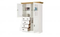 maison bleue Highboard Florian | Weiß / laugenfarben Türen mit Glaseinsatz -CAN Kommode Verkaufe 11239820 1 202108130002