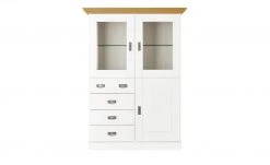 maison bleue Highboard Florian | Weiß / laugenfarben Türen mit Glaseinsatz -CAN Kommode Verkaufe 11239820 10 202108130002