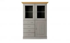 maison bleue Highboard Florian | Grau / laugenfarben Türen mit Glaseinsatz -CAN Kommode Verkaufe 11300220 9 202108131411