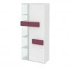 Vitrine Holly | Weiß / Fuchsia rechts