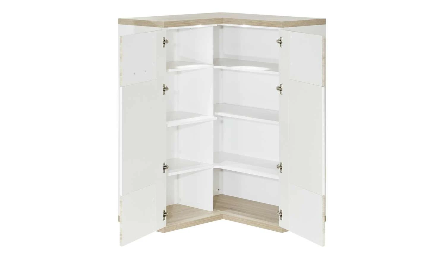 uno Eck-Highboard Titan | Eiche sägerau (Nachbildung) / Weiß 13 uno Eck-Highboard Titan | Eiche sägerau (Nachbildung) / Weiß – Bild 13