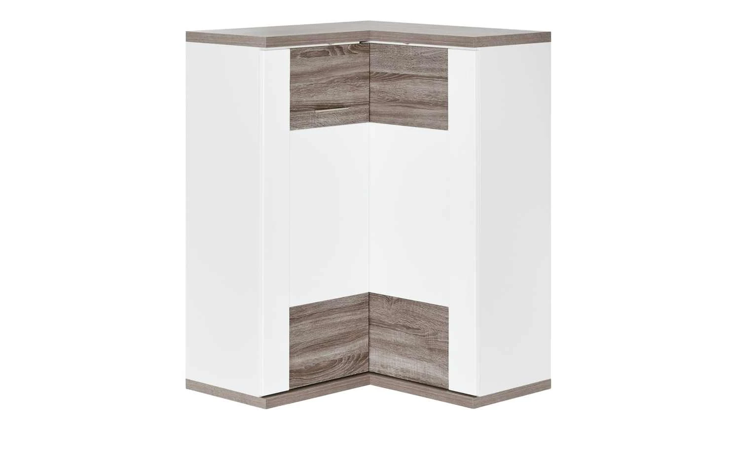 uno Eck-Highboard Titan | Eiche Trüffel (Nachbildung) / Weiß 2 uno Eck-Highboard Titan | Eiche Trüffel (Nachbildung) / Weiß – Bild 2