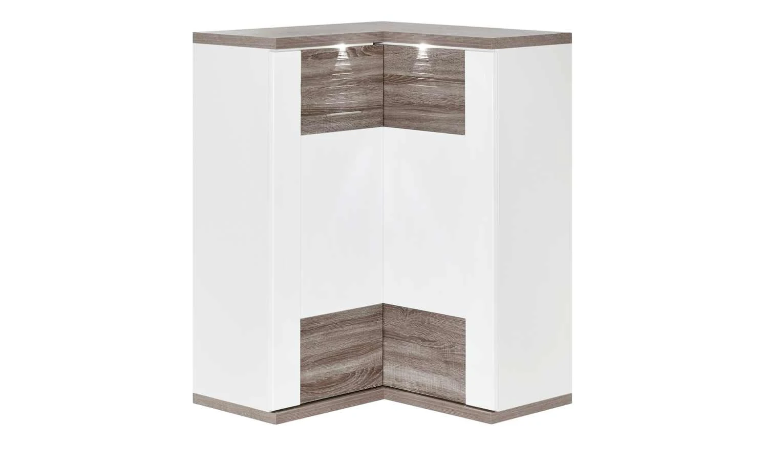uno Eck-Highboard Titan | Eiche Trüffel (Nachbildung) / Weiß 1 uno Eck-Highboard Titan | Eiche Trüffel (Nachbildung) / Weiß