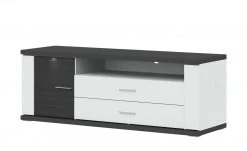 uno TV-Lowboard Titan | Weiß / Graphit (Nachbildung)