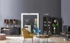 Roomers Vitrine Case | Schwarzbraun / Walnuss (Nachbildung)