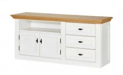 maison bleue TV-Element Petit Chalet | Weiß / Asteiche