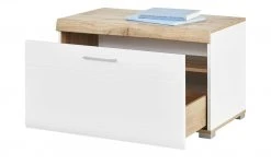 Lowboard klein Cortina | Weiß / Eiche Altholz (Nachbildung) -CAN Kommode Verkaufe 12204472 9 202111032233