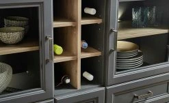 Highboard Varese | Graphitgrau / Asteiche (Nachbildung) -CAN Kommode Verkaufe 12208842 11 201908092246