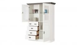 maison bleue Highboard Florian | Weiß / Grau Türen mit Glaseinsatz -CAN Kommode Verkaufe 12230756 7 202108130002
