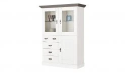 maison bleue Highboard Florian | Weiß / Grau Türen mit Glaseinsatz -CAN Kommode Verkaufe 12230756 8 202108130002