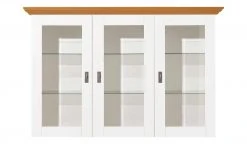 maison bleue Vitrinenaufsatz für Sideboard Florian | Weiß / bernsteinfarben -CAN Kommode Verkaufe 12234045 6 202108161244