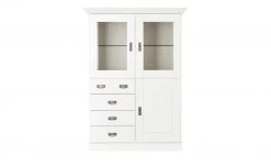 maison bleue Highboard Florian | Weiß Türen mit Glaseinsatz -CAN Kommode Verkaufe 12234078 1 202108130002
