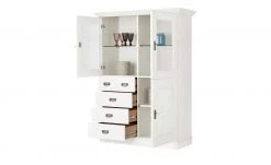 maison bleue Highboard Florian | Weiß Türen mit Glaseinsatz -CAN Kommode Verkaufe 12234078 10 202108130002