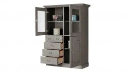 maison bleue Highboard Florian | Grau Türen mit Glaseinsatz -CAN Kommode Verkaufe 12235170 3 202108130002