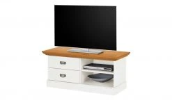 maison bleue Lowboard Florian | Weiß / bernsteinfarben -CAN Kommode Verkaufe 12235190 3 202108130002