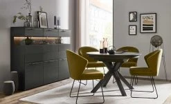 Berger & Rath Highboard Claro | Anthrazit