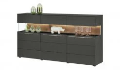 Berger & Rath Sideboard Claro | Anthrazit Sichtbare Rückwand: Wildnussbaum -CAN Kommode Verkaufe 12238694 1 202103051240