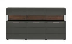 Berger & Rath Sideboard Claro | Anthrazit Sichtbare Rückwand: Wildnussbaum -CAN Kommode Verkaufe 12238694 3 202103051240