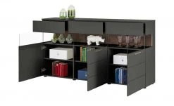 Berger & Rath Sideboard Claro | Anthrazit Sichtbare Rückwand: Wildnussbaum -CAN Kommode Verkaufe 12238694 4 202103051240