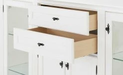 maison bleue Highboard Petit Chalet | Weiß mit Glastüren -CAN Kommode Verkaufe 12239108 5 202206232232