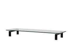 TV - Aufsatz Mainburg I | schwarz/ Klarglas