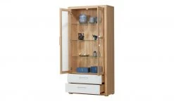 smart Vitrine Oslo | Kernbuche (Nachbildung) / Kernbuche / Weiß -CAN Kommode Verkaufe 13203098 9 202102022238