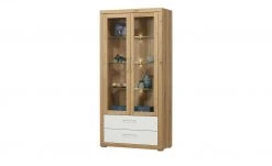 smart Vitrine Oslo | Wildeiche (Nachbildung) / Wildeiche / Weiß -CAN Kommode Verkaufe 13203100 13 202102022238