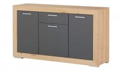Sideboard Fiesta | Asteiche (Nachbildung) / Grau