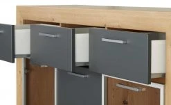Highboard Fiesta | Asteiche (Nachbildung) / Grau -CAN Kommode Verkaufe 13206544 11 202206222231