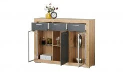 Highboard Fiesta | Asteiche (Nachbildung) / Grau -CAN Kommode Verkaufe 13206544 12 202206222231
