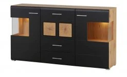 Sideboard Cortina | Eiche Altholz (Nachbildung ) / Schwarz -CAN Kommode Verkaufe 13207048 19 202209212234