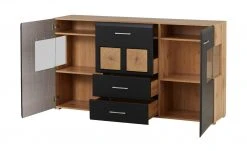 Sideboard Cortina | Eiche Altholz (Nachbildung ) / Schwarz -CAN Kommode Verkaufe 13207048 21 202209212234
