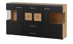 Sideboard Cortina | Eiche Altholz (Nachbildung ) / Schwarz -CAN Kommode Verkaufe 13207048 24 202209212234