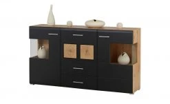 Sideboard Cortina | Eiche Altholz (Nachbildung ) / Schwarz -CAN Kommode Verkaufe 13207048 25 202209212234