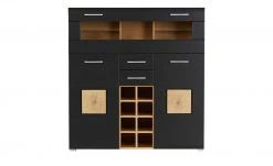 Barschrank Cortina | Eiche Altholz (Nachbildung) / Schwarz -CAN Kommode Verkaufe 13207056 10 202209212234