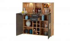 Barschrank Cortina | Eiche Altholz (Nachbildung) / Schwarz -CAN Kommode Verkaufe 13207056 3 202207042232