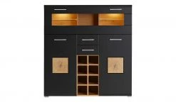 Barschrank Cortina | Eiche Altholz (Nachbildung) / Schwarz -CAN Kommode Verkaufe 13207056 9 202209212234