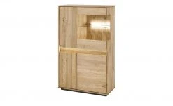 Westerburg Vitrine massiv Texas | Wildeiche Bianco Rechts