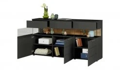 Berger & Rath Sideboard Claro | Anthrazit Sichtbare Rückwand: Wildeiche gesandstrahlt -CAN Kommode Verkaufe 13230885 5 202103051240