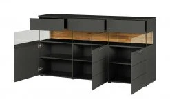 Berger & Rath Sideboard Claro | Anthrazit Sichtbare Rückwand: Wildeiche gesandstrahlt -CAN Kommode Verkaufe 13230885 6 202103051240