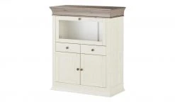 Barschrank Bornholm | Kiefer Weiß/ Kiefer lavafarben