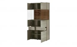 Berger & Rath Vitrine Claro | Londra (Hellgrau) Sichtbare Rückwand: Wildnussbaum ohne Glaseinlegeböden -CAN Kommode Verkaufe 13231641 11 202108121318