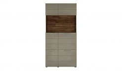 Berger & Rath Vitrine Claro | Londra (Hellgrau) Sichtbare Rückwand: Wildnussbaum ohne Glaseinlegeböden -CAN Kommode Verkaufe 13231641 7 202108121318