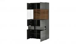 Berger & Rath Vitrine Claro | Anthrazit Sichtbare Rückwand: Wildnussbaum ohne Glaseinlegeböden -CAN Kommode Verkaufe 13231642 6 202108121318