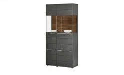 Berger & Rath Vitrine Claro | Anthrazit Sichtbare Rückwand: Wildnussbaum ohne Glaseinlegeböden -CAN Kommode Verkaufe 13231642 7 202108121318