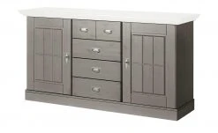 maison bleue Sideboard Florian | Grau / Weiß