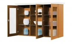 maison bleue Vitrinenaufsatz für Sideboard Florian | bernsteinfarben / Weiß -CAN Kommode Verkaufe 13231831 8 202108191247