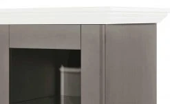maison bleue Vitrinenaufsatz für Sideboard Florian | Grau / Weiß -CAN Kommode Verkaufe 13231833 3 202108191248