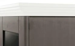 maison bleue Vitrinenaufsatz für Sideboard Florian | Grau / Weiß -CAN Kommode Verkaufe 13231833 5 202108191248